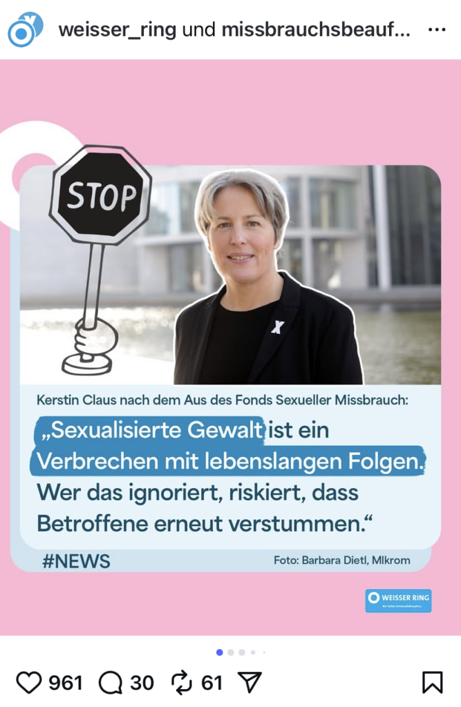 Fonds Sexueller Missbrauch und Social Media