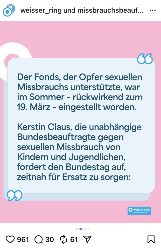 Fonds Sexueller Missbrauch und Social Media